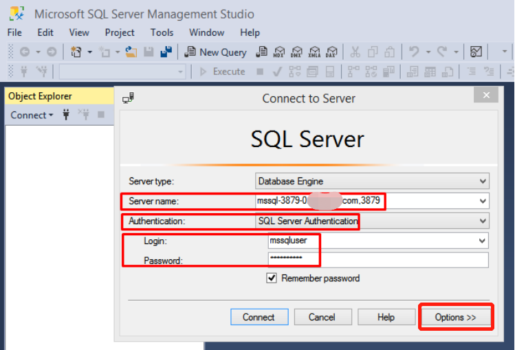 Connecting to SQL Server Using SSMS · GitBook